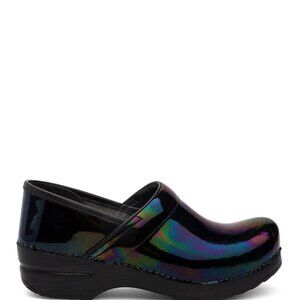 Dansko Women's Black Patent Petrol Professional Leather Casual Clogs Size 7